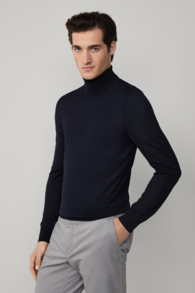 PULÓVER HACKETT LONDON MERINO SILK ROLL NECK - Kép 4