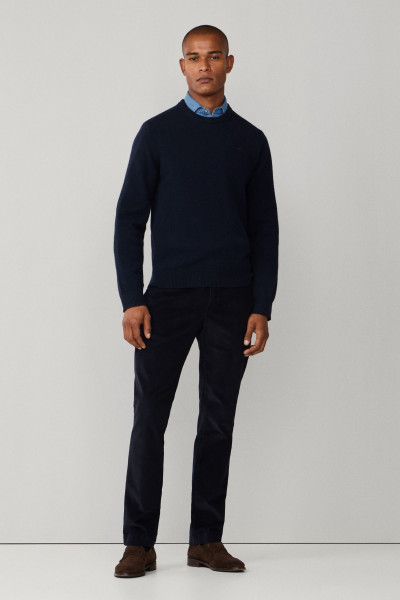 PULÓVER HACKETT LONDON LAMBSWOOL CREW - Kép 3