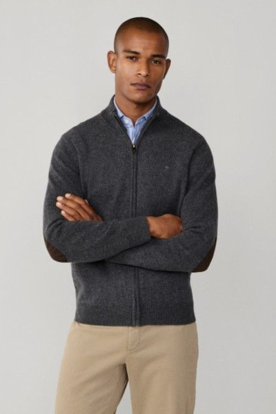 PULÓVER HACKETT LONDON LAMBSWOOL FZIP - Kép 6