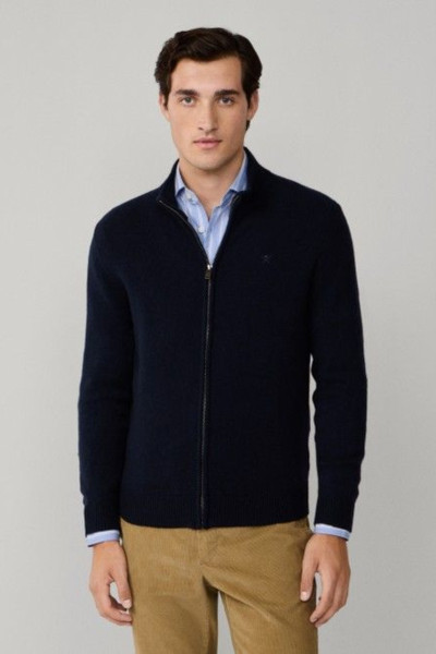 PULÓVER HACKETT LONDON LAMBSWOOL FZIP - Kép 1