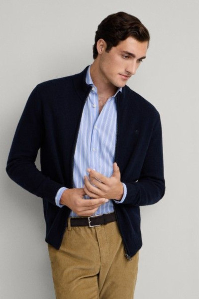 PULÓVER HACKETT LONDON LAMBSWOOL FZIP - Kép 4