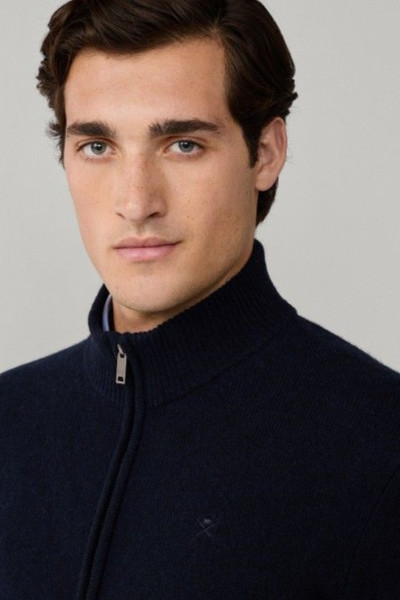 PULÓVER HACKETT LONDON LAMBSWOOL FZIP - Kép 6