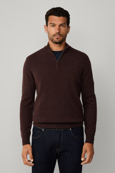 PULÓVER HACKETT LONDON LAMBSWOOL HZIP - Kép 1