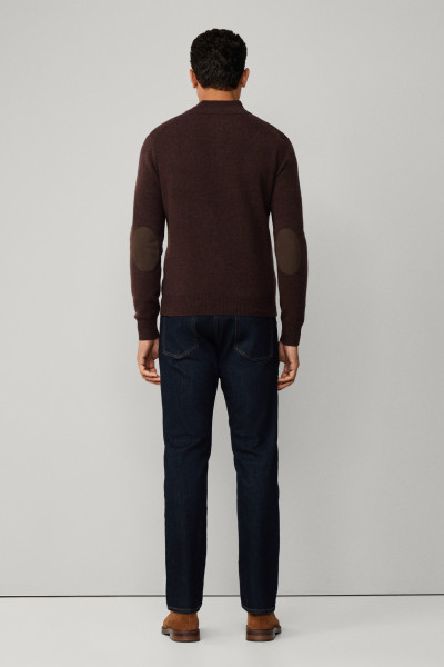 PULÓVER HACKETT LONDON LAMBSWOOL HZIP - Kép 5