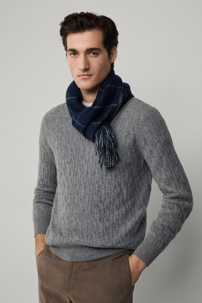 PULÓVER HACKETT LONDON LW CABLE CREW - Kép 6