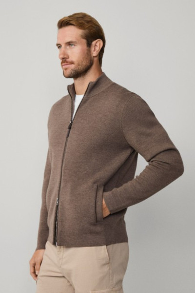 PULÓVER HACKETT LONDON MILANO FZIP - Kép 5