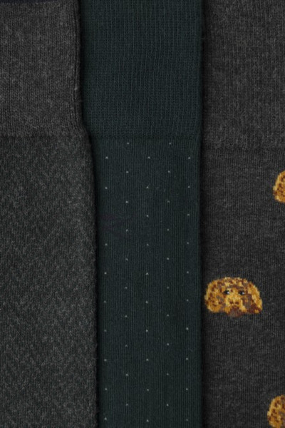 PONOŽKY HACKETT LONDON HARRY ALLOVER SOCKS 3P - Fotografie č. 4