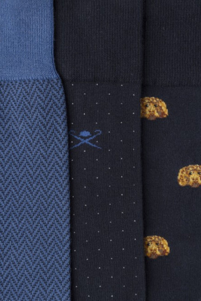 ZOKNI HACKETT LONDON HARRY ALLOVER SOCKS 3P - Kép 4