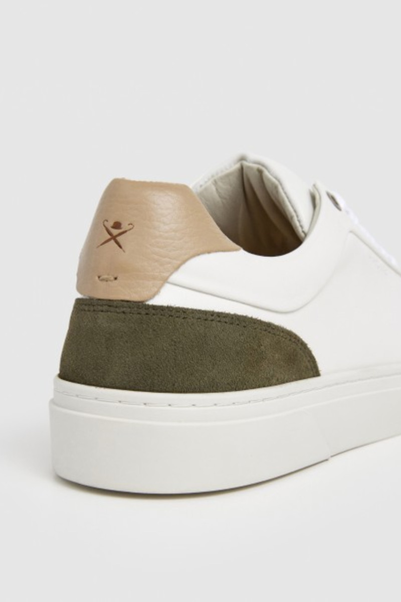 Tenisky Hackett London Hackney Delta Caramel Beige