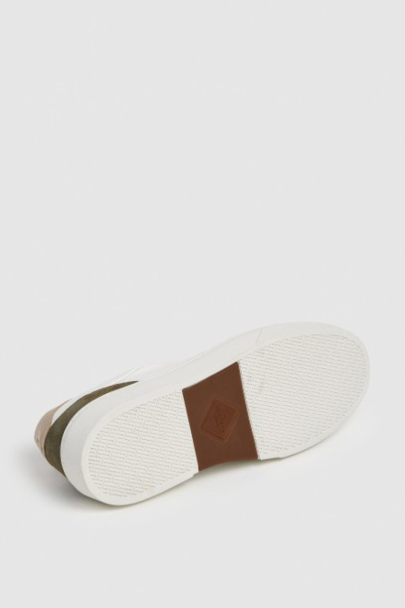 Tenisky Hackett London Hackney Delta Caramel Beige