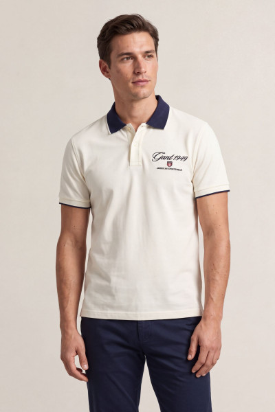 POLOKOŠEĽA GANT GRAPHIC SS PIQUE POLO - Fotografia č. 1