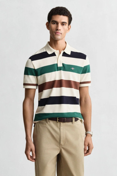 PÓLÓ GANT STRIPED SS POLO - Kép 1