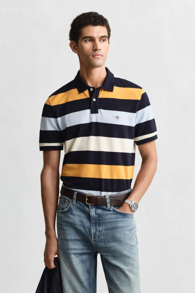 PÓLÓ GANT STRIPED SS POLO - Kép 1