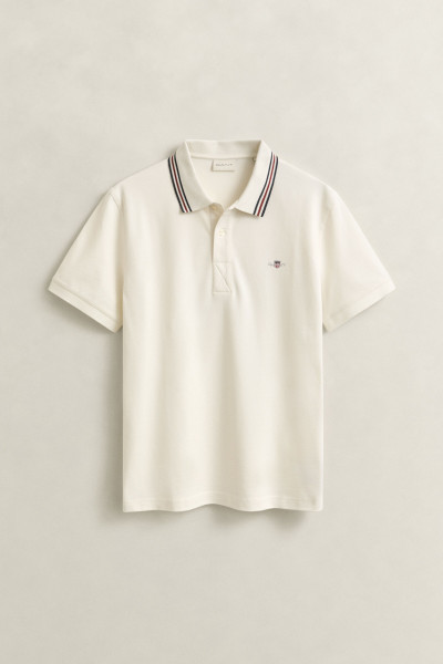 PÓLÓ GANT COLLAR TIPPING SS POLO - Kép 1