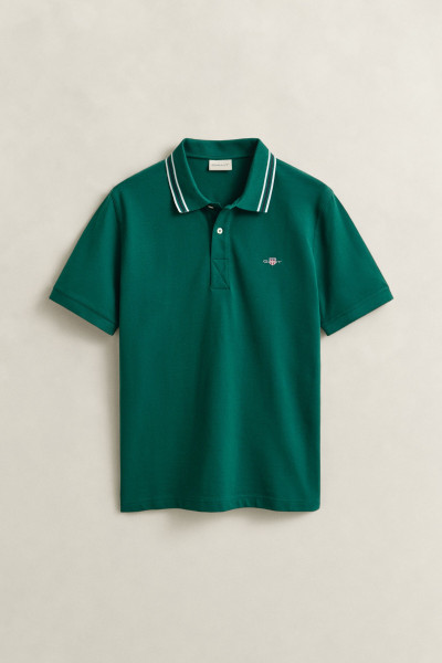PÓLÓ GANT COLLAR TIPPING SS POLO - Kép 1
