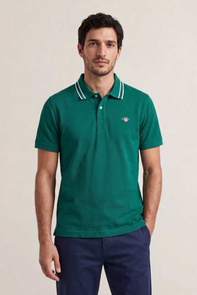 POLOKOŠEĽA GANT COLLAR TIPPING SS POLO - Fotografia č. 1