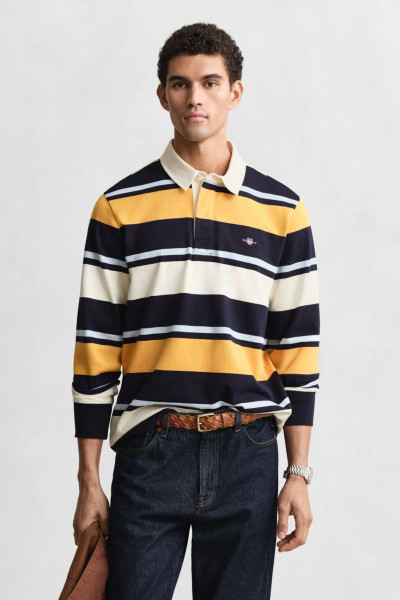 PÓLÓ GANT STRIPED HEAVY RUGGER - Kép 1