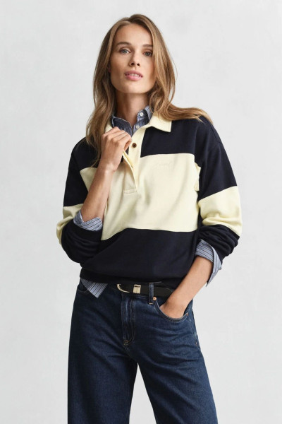 POLOKOŠEĽA GANT PIQUE TEXTURE COLOR BLOCK RUGGER - Fotografia č. 1