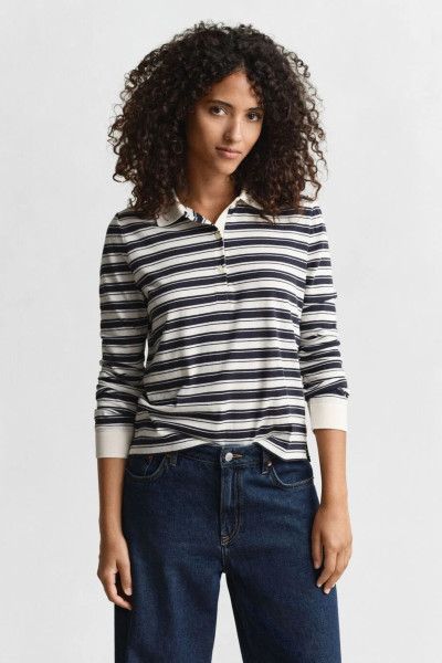 PÓLÓ GANT STRIPED LS POLO - Kép 1