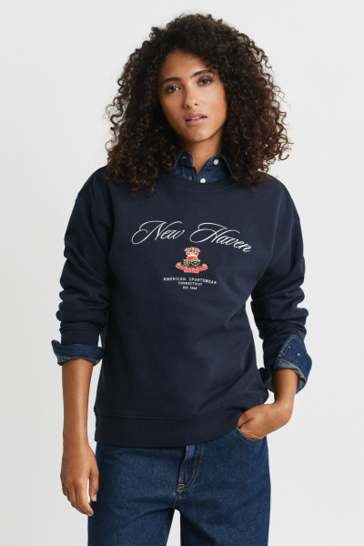 MELEGÍTŐFELSŐ GANT CREST C-NECK SWEAT - Kép 1