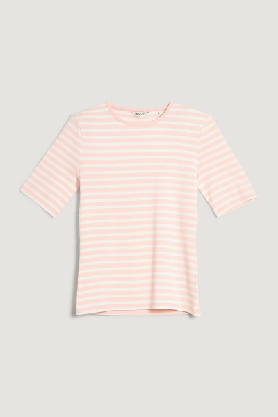 PÓLÓ GANT SLIM STRIPED 1X1 RIBBED SS T-SHIRT - Kép 1