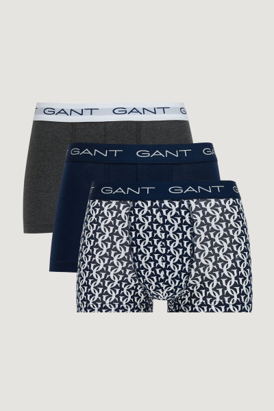 SPODNÁ BIELIZEŇ GANT MONOGRAM PRINT TRUNK 3-PACK GB - Fotografia č. 1
