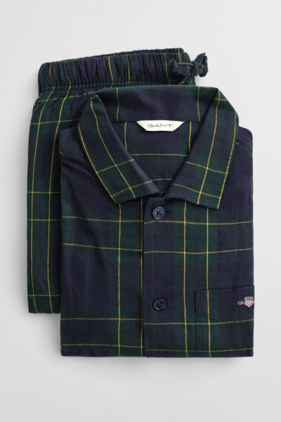 PIZSAMA GANT FLANNEL CHECK PAJAMA SET GIFT BOX - Kép 2