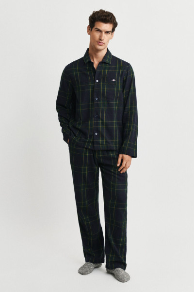 PIZSAMA GANT FLANNEL CHECK PAJAMA SET GIFT BOX - Kép 3