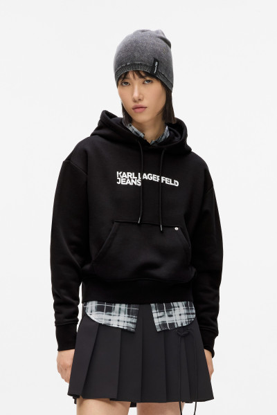 MELEGÍTŐ FELSŐ KARL LAGERFELD JEANS KLJ REG LOGO HOODIE - Kép 1