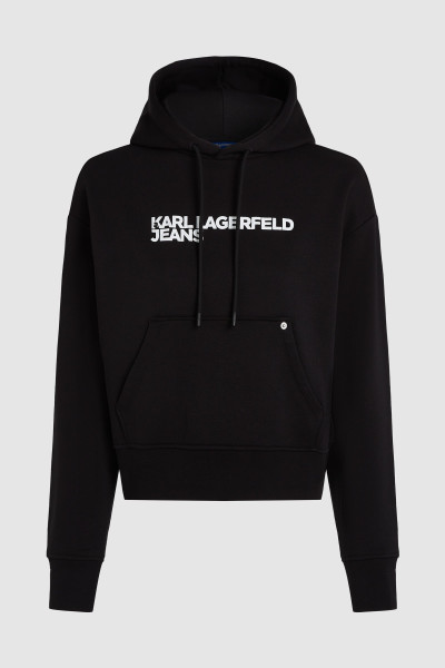 MELEGÍTŐ FELSŐ KARL LAGERFELD JEANS KLJ REG LOGO HOODIE - Kép 5