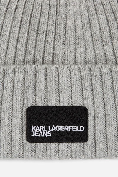 SAPKA KARL LAGERFELD JEANS KLJ TURNED UP BEANIE - Kép 3