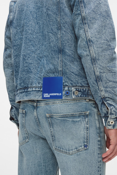 BUNDA KARL LAGERFELD JEANS KLJ REG SHEARLING DENIM JACKET - Fotografia č. 4