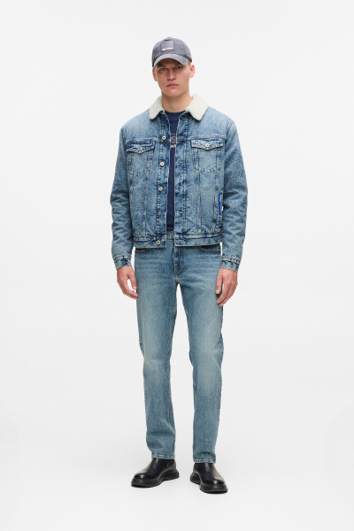 BUNDA KARL LAGERFELD JEANS KLJ REG SHEARLING DENIM JACKET - Fotografia č. 2