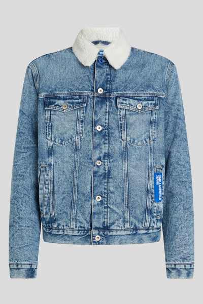 BUNDA KARL LAGERFELD JEANS KLJ REG SHEARLING DENIM JACKET - Fotografia č. 5