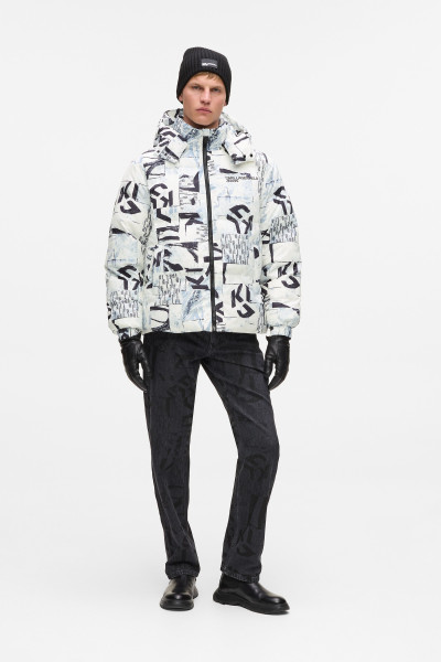 DZSEKI KARL LAGERFELD JEANS KLJ AOP PUFFER - Kép 3