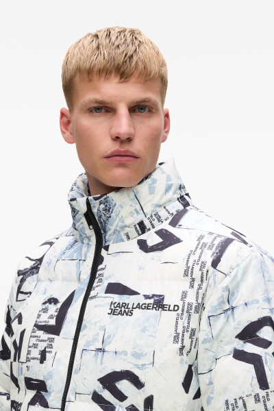 DZSEKI KARL LAGERFELD JEANS KLJ AOP PUFFER - Kép 4