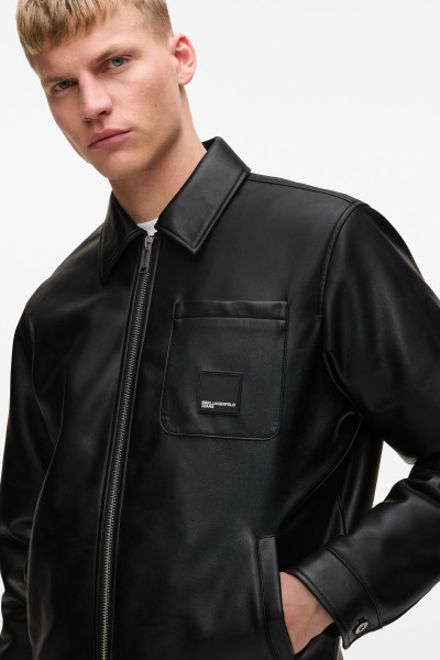 BUNDA KARL LAGERFELD JEANS KLJ FAUX LEATHER JACKET - Fotografie č. 4