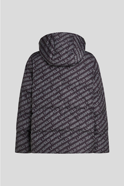 DZSEKI KARL LAGERFELD JEANS KLJ LOGO AOP PUFFER - Kép 2