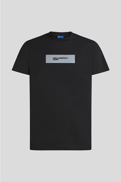 PÓLÓ KARL LAGERFELD JEANS KLJ SLIM REFLECTIVE TEE - Kép 1