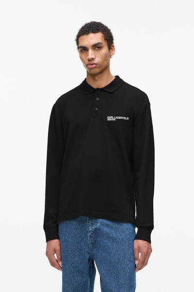 PÓLÓ KARL LAGERFELD JEANS KLJ REG LS PIQUE POLO - Kép 1