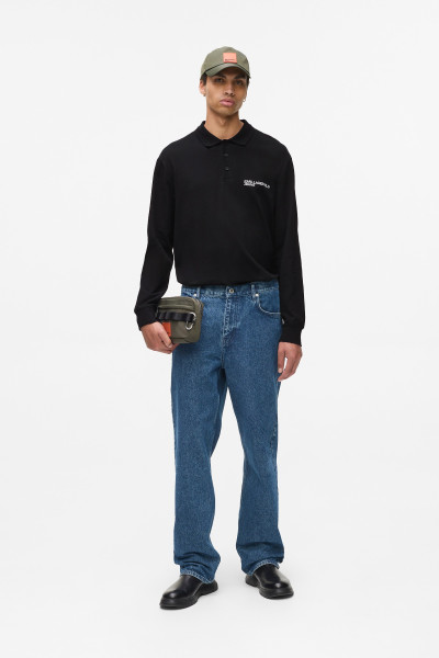 PÓLÓ KARL LAGERFELD JEANS KLJ REG LS PIQUE POLO - Kép 2