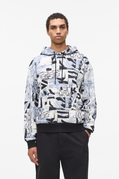 MELEGÍTŐ FELSŐ KARL LAGERFELD JEANS KLJ RELAXED AOP HOODIE - Kép 1