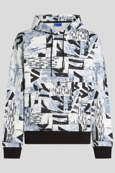 MELEGÍTŐ FELSŐ KARL LAGERFELD JEANS KLJ RELAXED AOP HOODIE - Kép 5