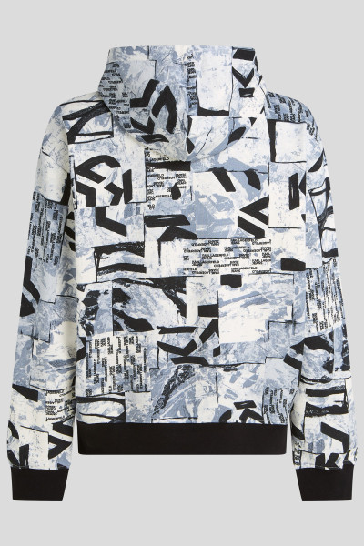 MELEGÍTŐ FELSŐ KARL LAGERFELD JEANS KLJ RELAXED AOP HOODIE - Kép 6