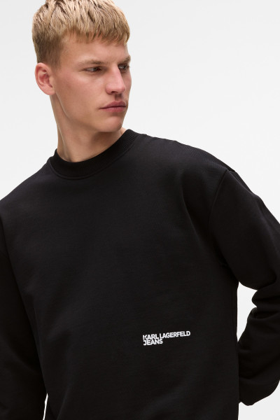 MELEGÍTŐ FELSŐ KARL LAGERFELD JEANS KLJ RELAXED KARLISM SWEAT - Kép 4