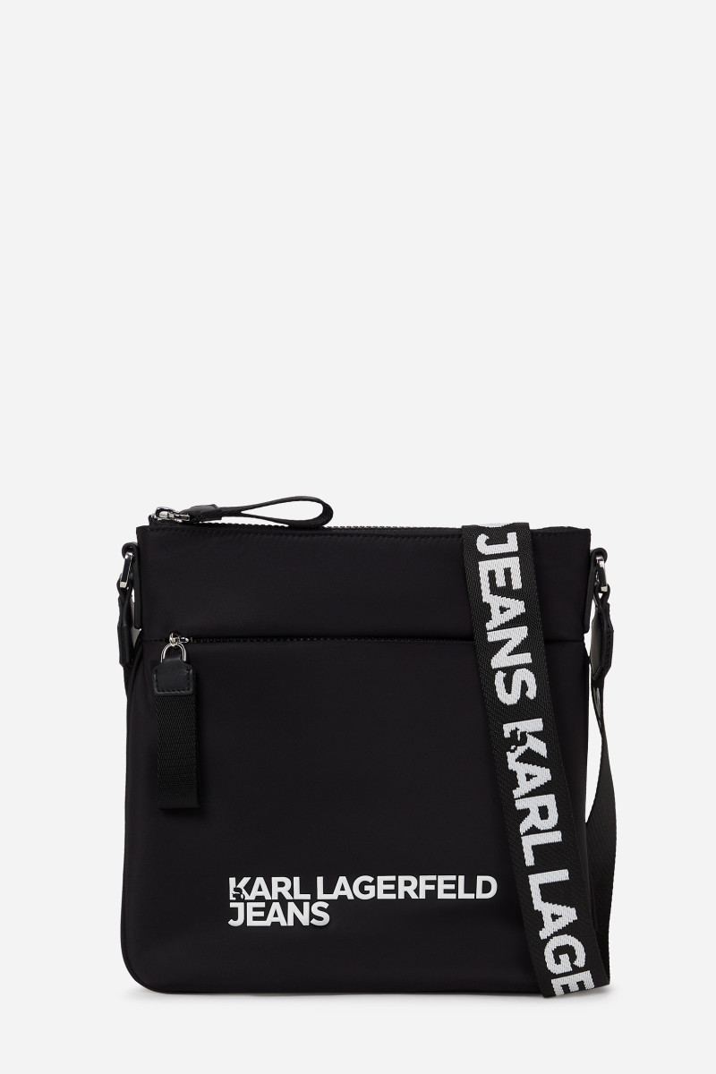 Crossbody Karl Lagerfeld Jeans Klj Essential Nylon Flat Cb Black