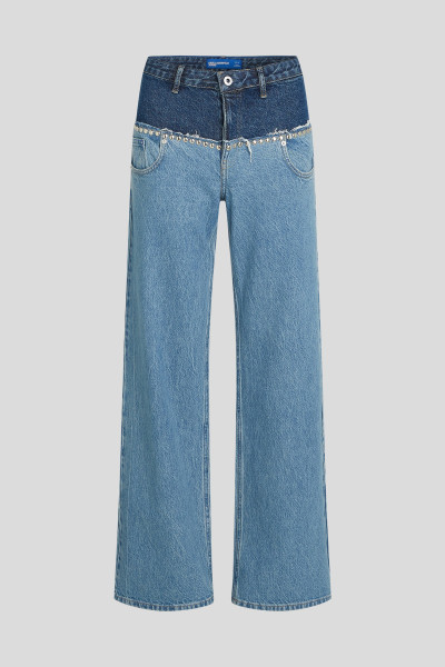 FARMER KARL LAGERFELD JEANS KLJ MR RELAXED BLOCKED DENIM - Kép 5