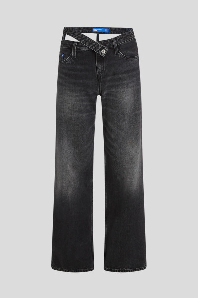 DŽÍNY KARL LAGERFELD JEANS KLJ MR RELAXED WB DENIM - Fotografie č. 5