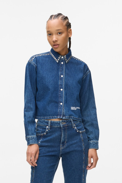 ING KARL LAGERFELD JEANS KLJ DENIM STUDDED SHIRT - Kép 1
