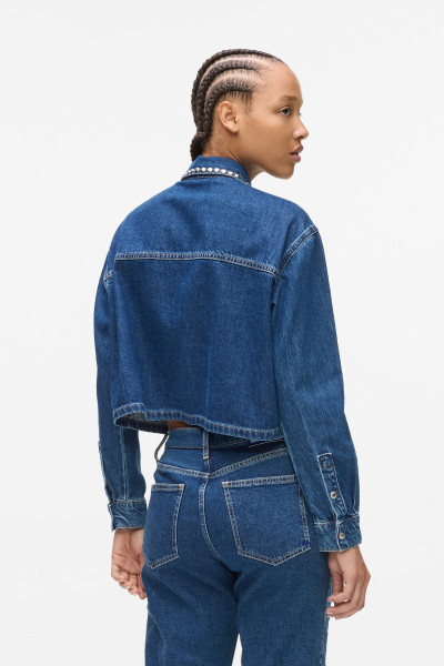 ING KARL LAGERFELD JEANS KLJ DENIM STUDDED SHIRT - Kép 2